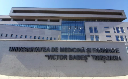 VIDEO&FOTO: Campus nou pentru Universitatea de Medicină din Timișoara. Un proiect de 28 de milioane de euro, cu amfiteatre, săli de cursuri, bază sportivă, piscină și muzeu