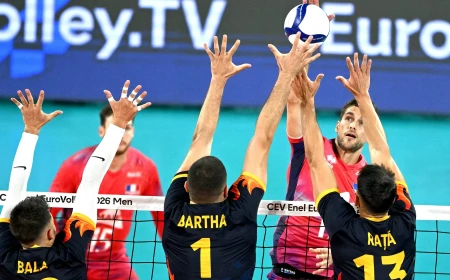 România, eliminată de Franța, campioana olimpică, în sferturile CE de volei masculin