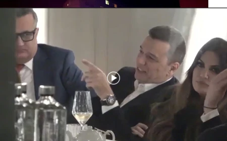 VIDEO | Imaginile cu Sorin Grindeanu, alături de ambasadoarea SUA Kimberly Guilfoyle la restaurant în București – imagini Flashpaparazzi
