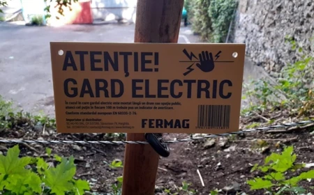 Gardul anti-urs din Râșnov, sabotat de om / O ursoaică cu doi pui obișnuiește să coboare în localitate / Oamenii uită să închidă porţile gardului electric