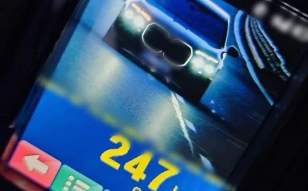 247 km/h pe Autostrada Transilvania, între Câmpia Turzii și Nădășel / Șoferul a rămas fără permis 120 de zile și a fost amendat cu aproape o mie de euro