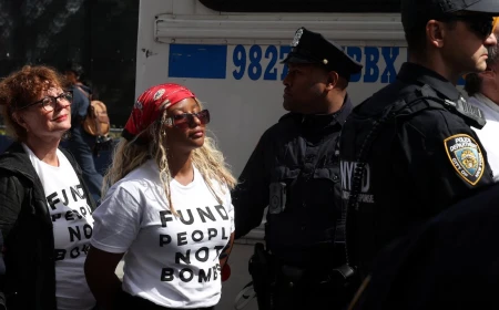 Actors Susan Sarandon, Hannah Einbinder detained at protest outside Netanyahu's UN speech
