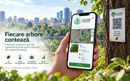 Aplicație pentru inventarierea arborilor din orașele României cu cod QR și localizare GPS, pentru fiecare copac, dezvoltată de două asociații / Baza de date ar putea arăta unde lipsesc arborii și ce se întâmplă cu cei plantați