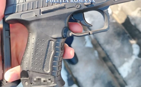 24 de arme neletale şi 16.000 de proiectile deţinute ilegal, găsite de poliţişti la locuinţa unui bărbat din Constanța