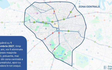 DOCUMENT Harta primei Zone cu emisii reduse (LEZ) propuse în București / Ciucu: Restricții pentru mașinile poluante din 2027, de la Non-Euro până la Euro 5 / Program pentru încălzirea cu lemn și cărbune