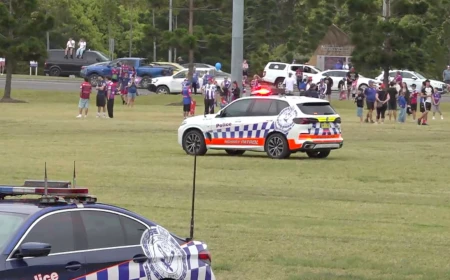 Car drives into large crowd of Australian rugby fans, injuring 10 north of Sydney